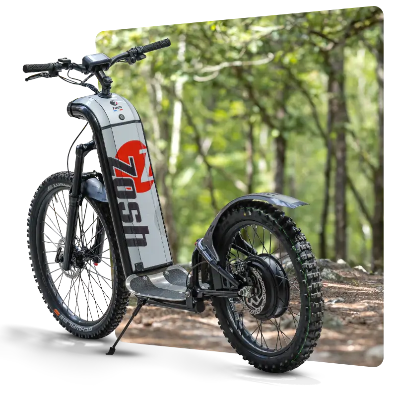 Visuel produit détouré de la Zosh Sport sur fond de forêt